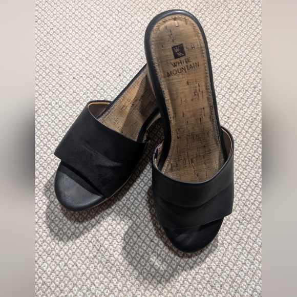 White Mountain Black Cork Wedges - Picture 5 of 8